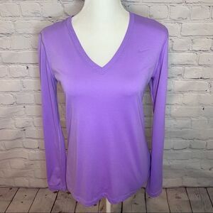 Nike Dri-Fit Regular fit long sleeve purple top